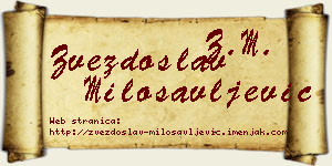 Zvezdoslav Milosavljević vizit kartica